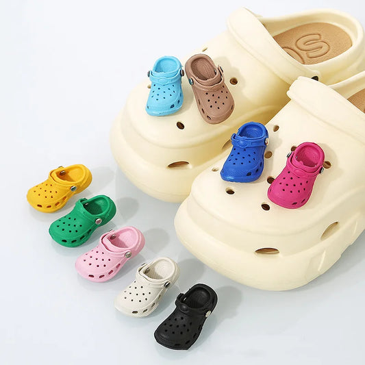 3D Mini Croc Charms – PVC Shoe Decorations for Clogs, Sandals & Bags