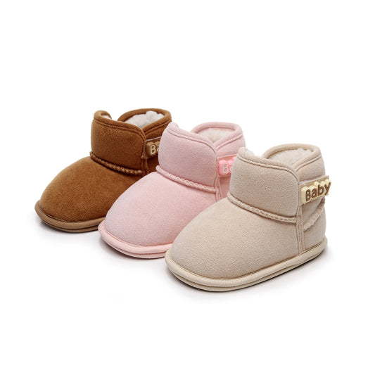 Newborn Baby Girls Boys Ankle Boots Non-slip Winter Snow Shoes