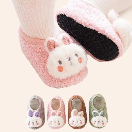 Winter Baby Slippers - Plush, Anti-Slip, Soft Sole Indoor Toddler Shoes